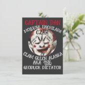 KAPITEIN DAN MOLLUSK ENCHILADA CZAR VAN CLAM GULCH KAART (Staand voorkant)