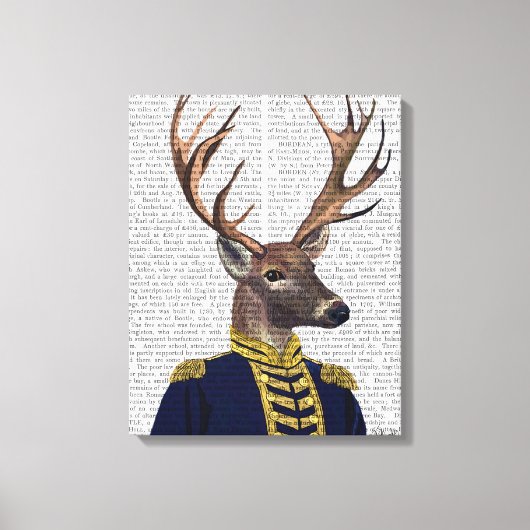 Kapitein Deer Canvas Afdruk (Voorkant)