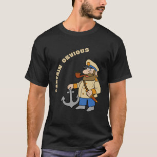Kapitein Duidelijk Sarcasme T-shirt
