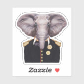 Kapitein Elephant Sticker (Vel)