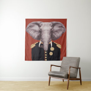Kapitein Elephant Wandkleed
