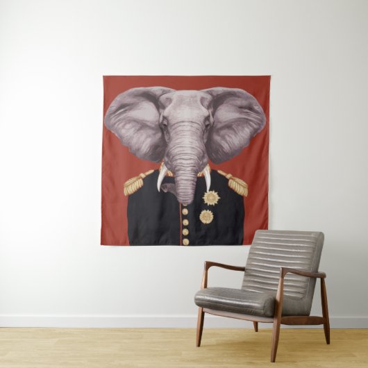 Kapitein Elephant Wandkleed (In situ)