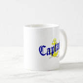 Kapitein en anker van de boot koffiemok (Voorkant rechts)