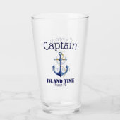 ⚓Kapitein en Bootnaam Authentiek Nautisch Glas (Achterkant)