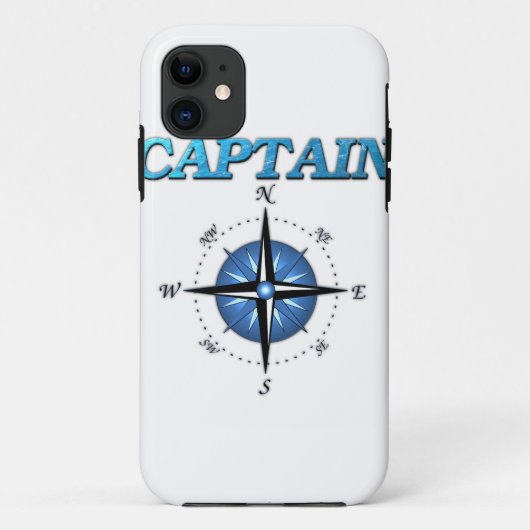 Kapitein en kompas Roos Case-Mate iPhone Case (Achterkant)