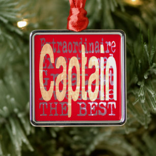 Kapitein Extraordinaire Metalen Ornament