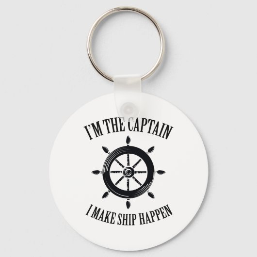 Kapitein Funny Boat Lover Dad Gift Sleutelhanger (Voorkant)
