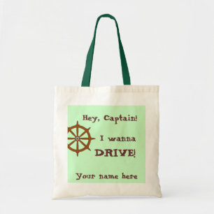 Kapitein Funny, gepersonaliseerd Tote Bag