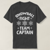Kapitein Funny Winter Season Sn T-shirt (Design voorkant)