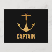Kapitein, Gold Anchor Briefkaart (Voorkant)