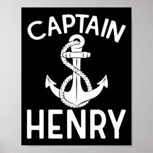 Kapitein Henry Zeilschip Bootjacht Poster