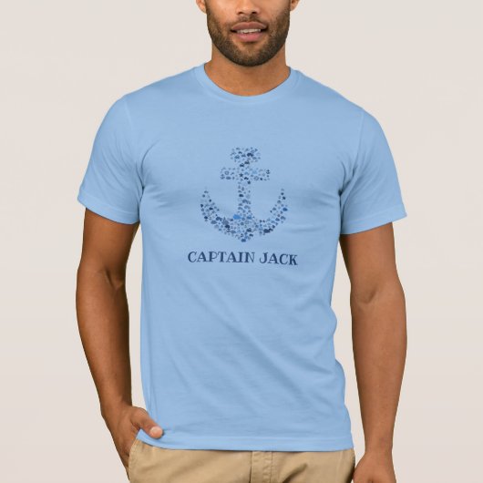"Kapitein Jack" Anchor T-Shirt (Voorkant)