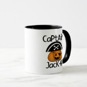 Kapitein Jack=O Halloween-overhemden en -geschenke Mok (Voorkant rechts)