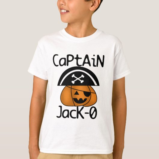 Kapitein Jack=O Halloween-overhemden en -geschenke T-shirt (Voorkant)