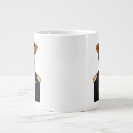 Kapitein Jack Russell Extra Grote Beker (Voorkant)