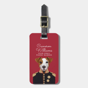 Kapitein Jack Russell Jouw namen toevoegen Bagagelabel