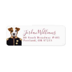 Kapitein Jack Russell Jouw namen toevoegen Etiket