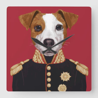 Kapitein Jack Russell Vierkante Klok