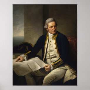 Kapitein James Cook Poster
