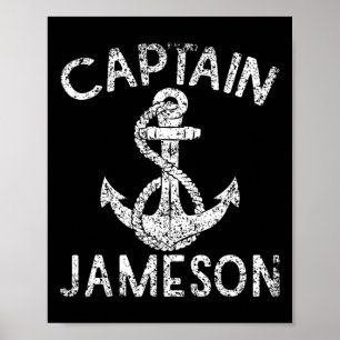 Kapitein Jameson Yacht Anchor Boat Ship Boat Poster