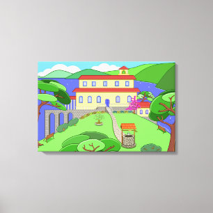 Kapitein Kayak Canvas Afdruk