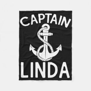 Kapitein Linda Boot Varen Schip Jacht Anker Fleece Deken