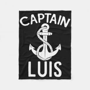 Kapitein Luis Boot Zeilen Jacht Schip Anker Fleece Deken