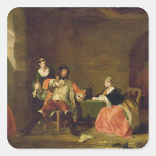 Kapitein Macheath Upbraided by Polly and Lucy in t Vierkante Sticker