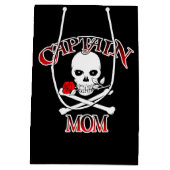 Kapitein Mam Gift Bag Medium Cadeauzakje (Achterkant)