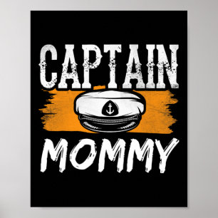 Kapitein Mama Boot Boot Bemanning Schip Moeder Mam Poster
