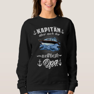 Kapitein Mannen Sportboat Fun Gezegden Boat Access Trui