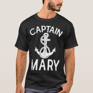 Kapitein Mary Ship Yacht Boat Anchor T-shirt