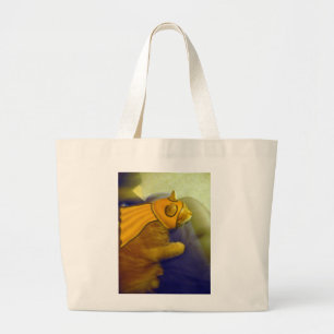 Kapitein Me-Ow Grote Tote Bag