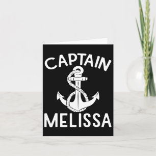 Kapitein Melissa schip boot varen jacht anker Kaart