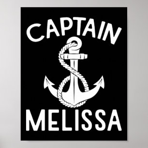 Kapitein Melissa schip boot varen jacht anker Poster
