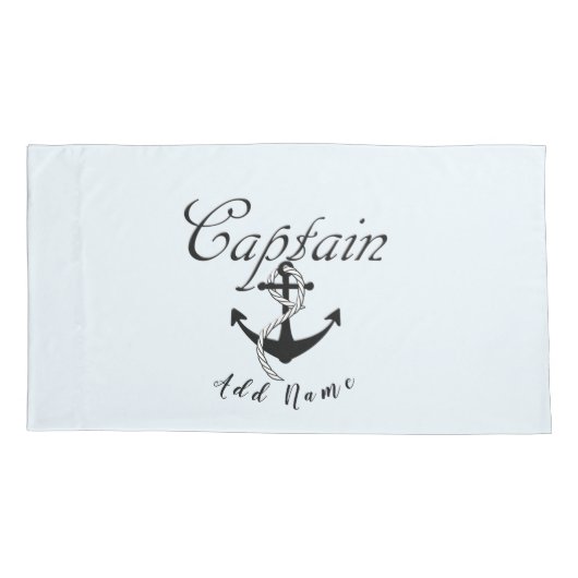 Kapitein met Anker Kussensloop (Achterkant)