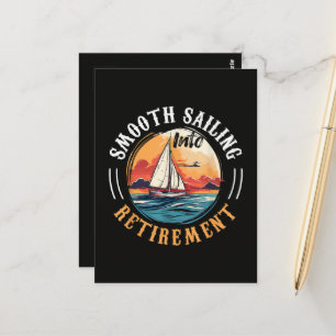 Kapitein met een vlekkeloze carrière gaat met pens briefkaart