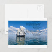 Kapitein, mijn kapitein door: Walt Whitman Briefkaart (Voorkant / Achterkant)