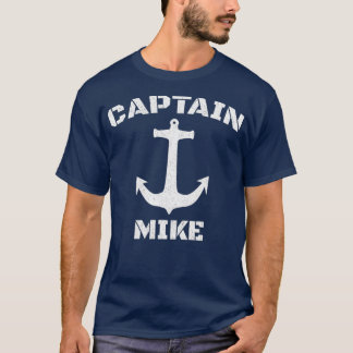 Kapitein Mike Personalized Boat Kapitein T-shirt