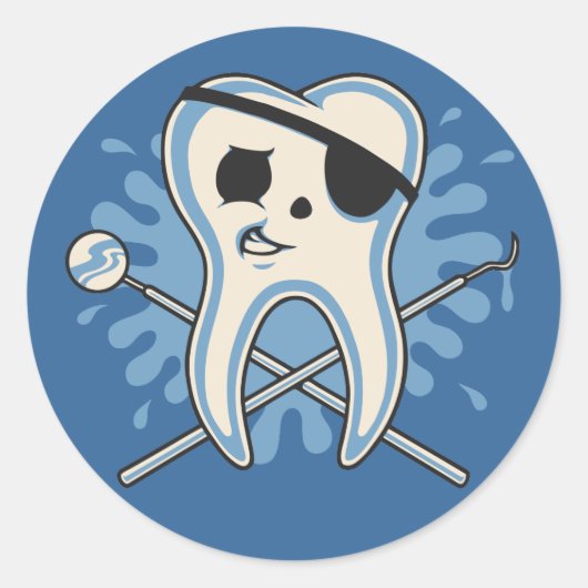 Kapitein Mol-Arrr. Ronde Sticker (Voorkant)