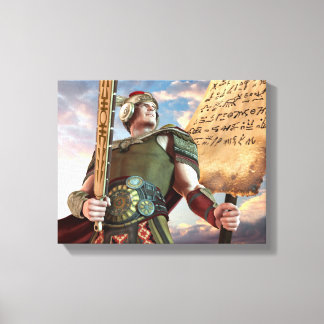 Kapitein Moroni stretched canvas Print