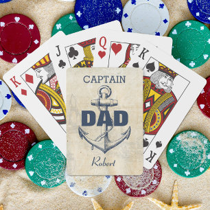 Kapitein Nautical Anchor Pokerkaarten