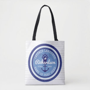 Kapitein Nautical Rope Anchor Helm Boat Draagtas