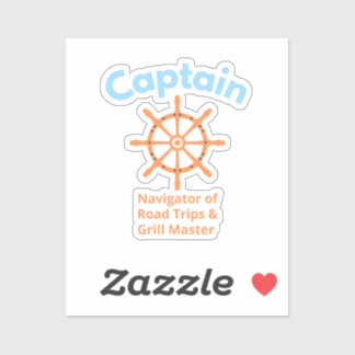 Kapitein – Navigator van Wegreizen Sticker
