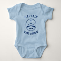 Kapitein of Boat Name Nautical Anchor oars sterren