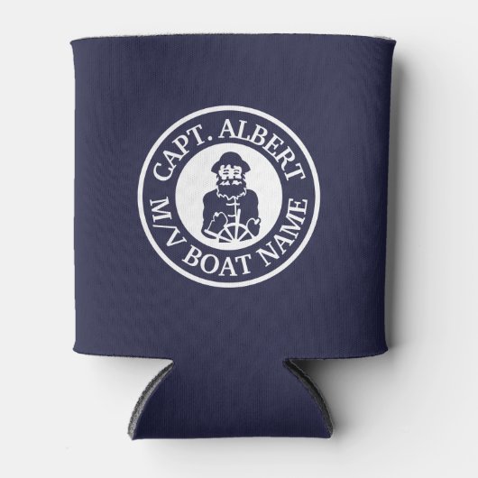 Kapitein Old Scruff Logo Persoonlijke Koelbox Blikjeskoeler (Voorkant)