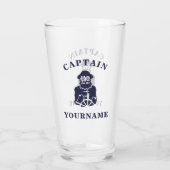 Kapitein Old Scruff met Jouw naam Glass Tumbler (Achterkant)
