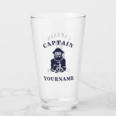 Kapitein Old Scruff met Jouw naam Glass Tumbler (Voorkant)