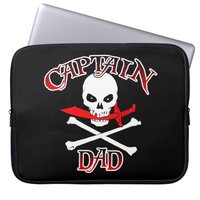 Kapitein, pa laptop sleeve (Voorkant)