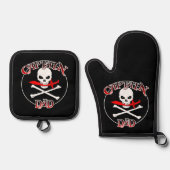 Kapitein, pa ovenwant & pannenlap set (Voorkant)